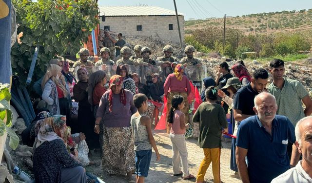 Şanlıurfa’da mahalle sakinlerinin protestosunda arbede çıktı
