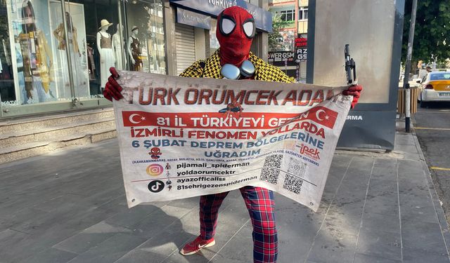 Türkiye’nin ‘Örümcek Adamı’ Diyarbakır’da gönüllere dokunuyor