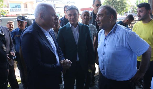 Diyarbakır Valisi, yangın faciasının olduğu yerde inceleme yaptı