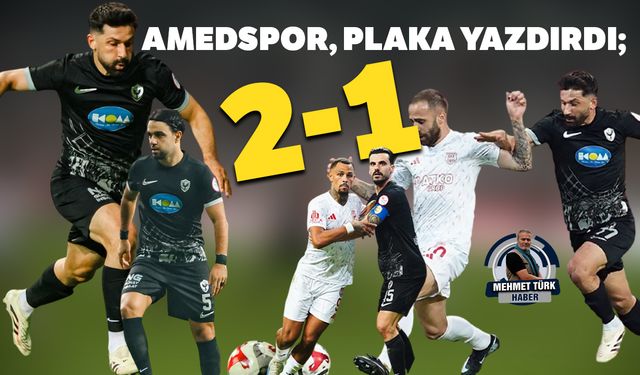 Amedspor, zorlandığı maçta Pendikspor'u 2-1 yendi