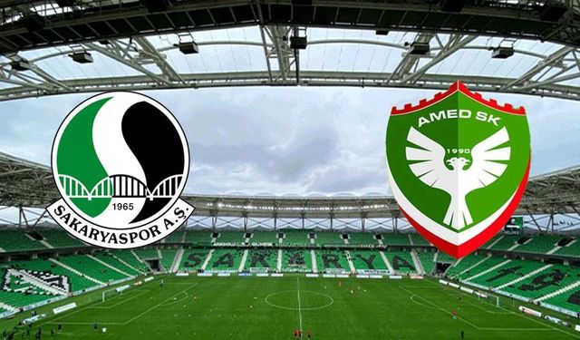 Amedspor-Sakarya ilk yarı 1-1