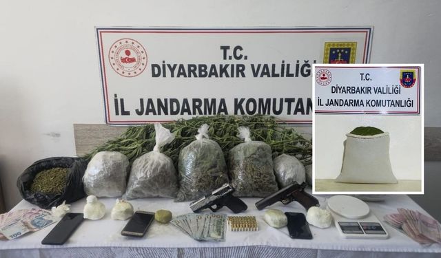 Diyarbakır’da esrar operasyonu