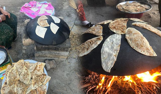 Diyarbakır'da imece usulü Şam Börek mesaisi