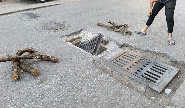 Diyarbakır’da rögar kapakları kazaya sebep oluyor