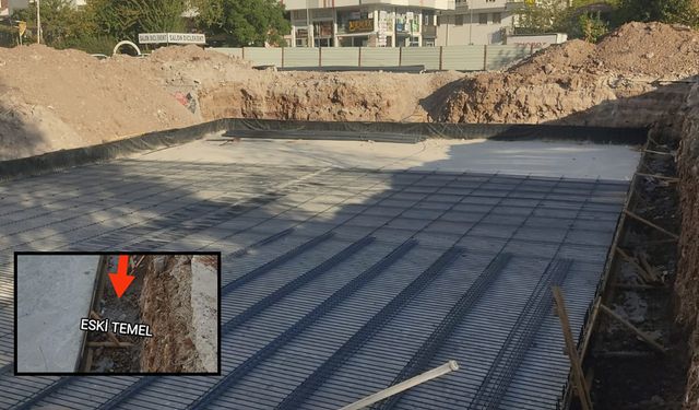 Diyarbakır'da temeli kaldırılmadan başlanan inşaata tepki