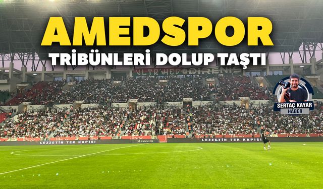 Amedspor tribünleri dolup taştı