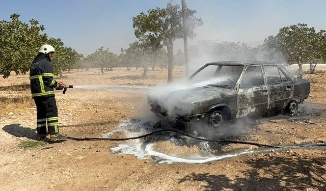 Şanlıurfa’da bir şahıs otomobilini ateşe verdi