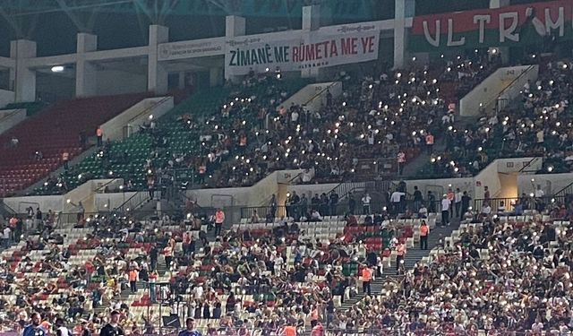 Amedspor tribünlerinden TFF’ye gönderme