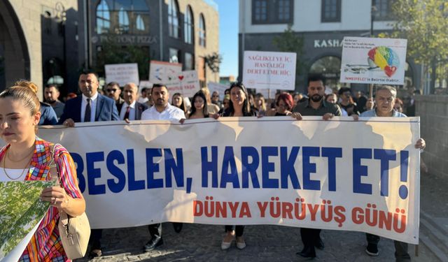 Diyarbakır’da sağlıklı yaşam yürüyüş yaptılar