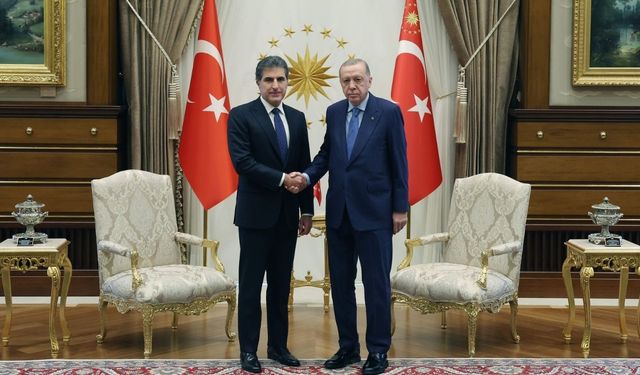 Cumhurbaşkanı Erdoğan, IKBY Başkanı Barzani’yi kabul etti