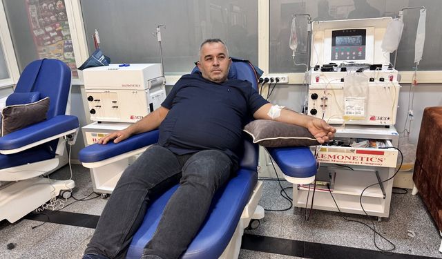 Kan bankası çalışanından örnek davranış