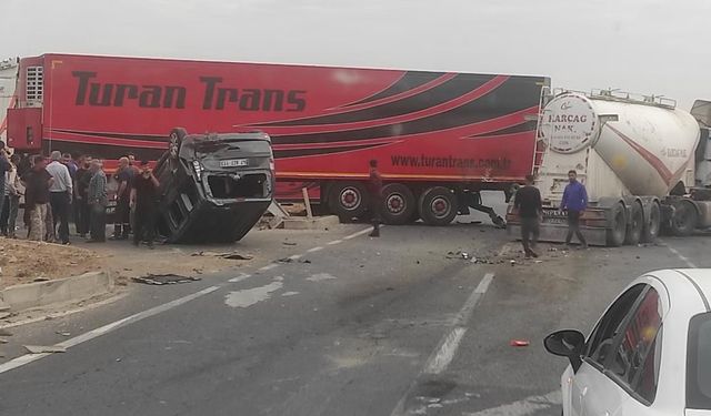 Mardin'de zincirleme kaza: 3 yaralı