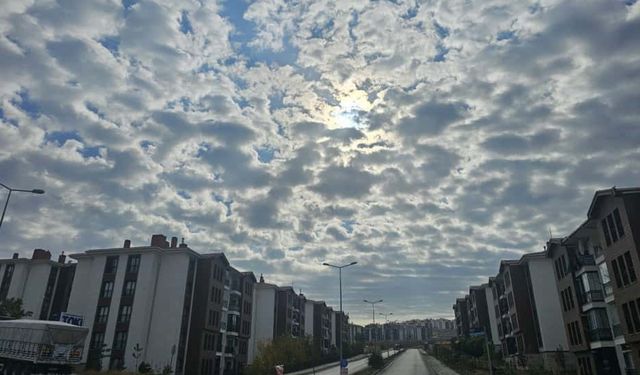 Sirrokümülüs bulutları görsel şölen sundu