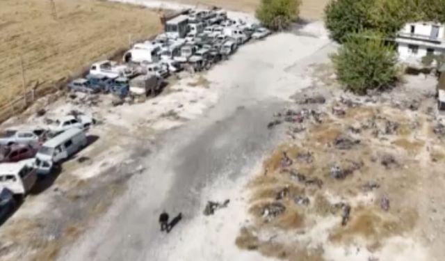 Yediemin parkındaki araçlar yağmalandı