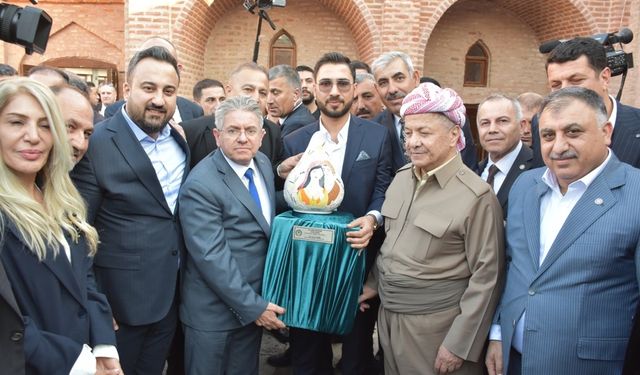 Barzani, Cizre’de tarihi mekanları gezdi