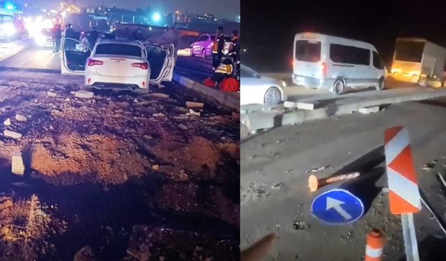 Batman'da yapımı devam eden yolda trafik kazaları: 7 yaralı