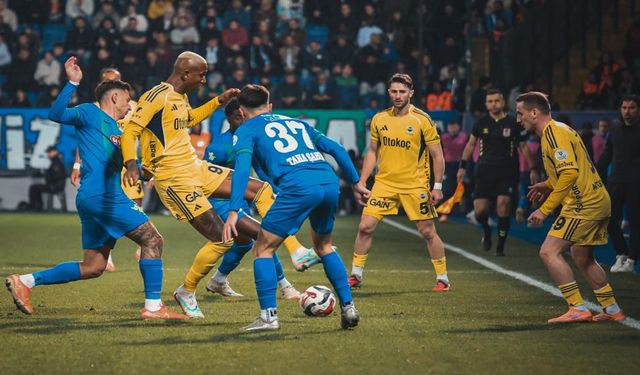 Fenerbahçe'den müthiş geri dönüş; 2-0 geriye düştüğü maçta Çaykur Rizespor'u 5-2 yendi