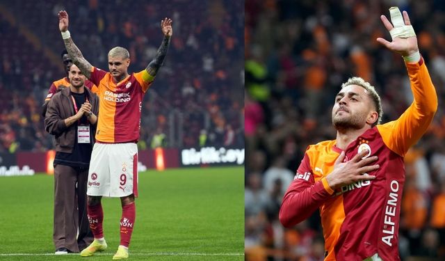 Maç sonu üçlüsü Mauro Icardi ve Barış Alper Yılmaz'dan