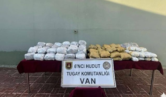Van’da 109 kilogram uyuşturucu ele geçirildi