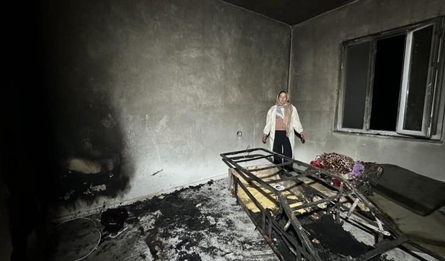 Cep telefonu bomba gibi patladı, ev kül oldu