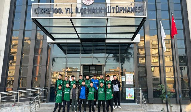 Cizre Dicle Sporlu futbolculardan, kütüphane farkındalığı