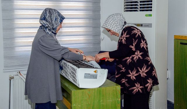 Diyarbakır’da kadınlara klima, petek ve kombi tamiri eğitimi
