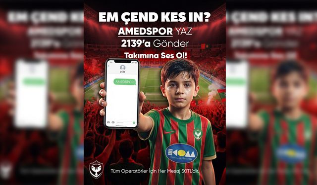 Amedspor’dan üç dilde destek çağrısı; Em Çend kesin?