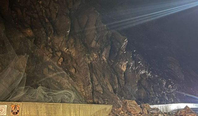 Van–Hakkari karayolunda heyelan