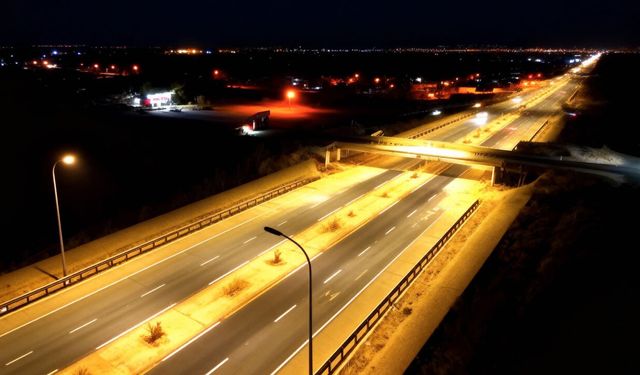 Şanlıurfa-Mardin Karayoluna LED Aydınlatma