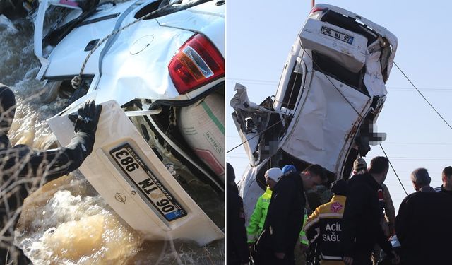 Sulama kanalına düşen otomobildeki 3 çocuğun cansız bedenine ulaşıldı