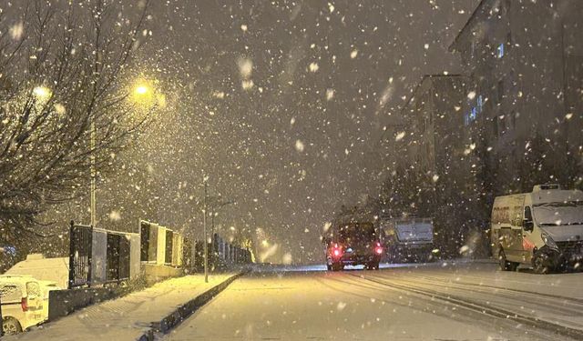 Van'da yoğun kar yağışı!