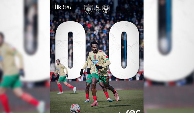 Amedspor maçının ilk yarısı buz kesti