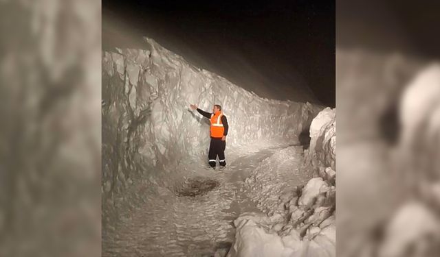 Diyarbakır'da kar kalınlığı 3 metreyi aştı!
