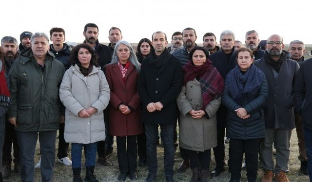 Kamişlo sınırında nöbet eylemi