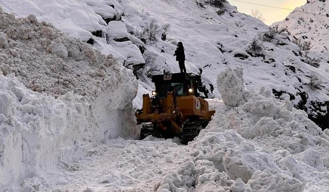 Şırnak'ta çığ nedeniyle kapanan yol ulaşıma açıldı