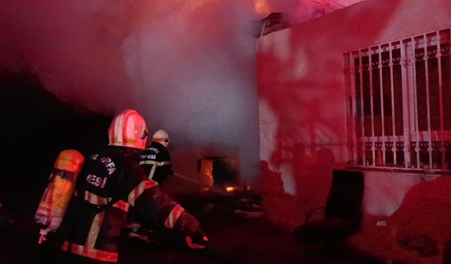 Oduncular pazarında yangın