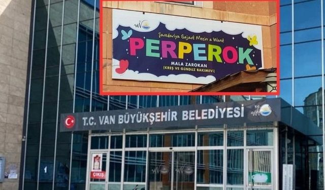 Van'da kayyım, kreşin Kürtçe tabelasını kaldırdı
