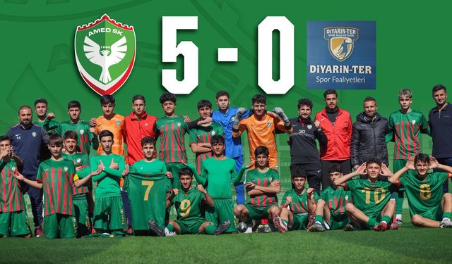 Amedspor'un gençleri, namağlup şampiyon oldu