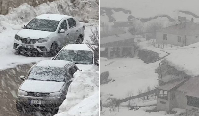 Hakkari Yüksekova’da kar yağışı