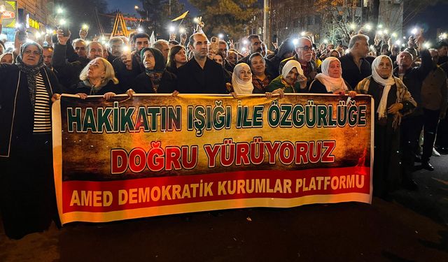 Diyarbakır’da Öcalan yürüyüşü