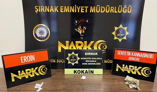 Şırnak’ta uyuşturucu operasyonu: 5 gözaltı