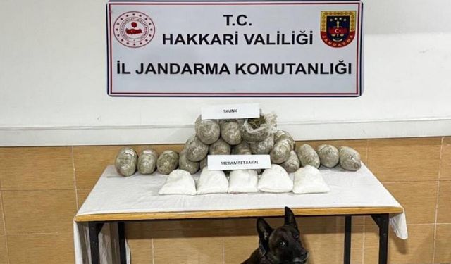 Hakkari’de 22 kilo uyuşturucu ele geçirildi