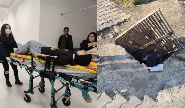 Diyarbakır’da kız öğrenci, 1.5 metrelik çukura düştü