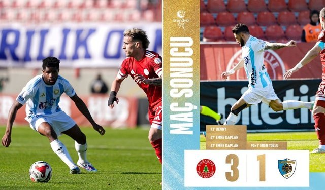 Erzurumspor FK Ümraniyespor’a 3 -  1 yenildi