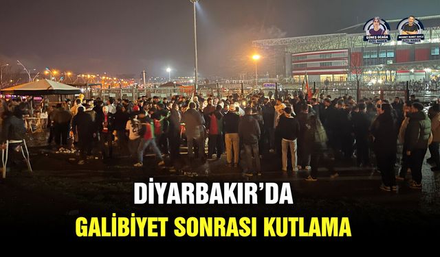 Diyarbakır’da galibiyet sonrası kutlama