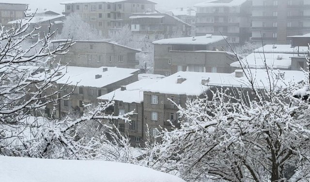 Hakkari'de kar yağışı