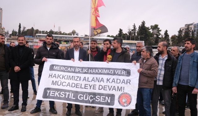 Urfa'da işçi eylemi: Aylardır maaşları ve tazminatları ödenmiyor