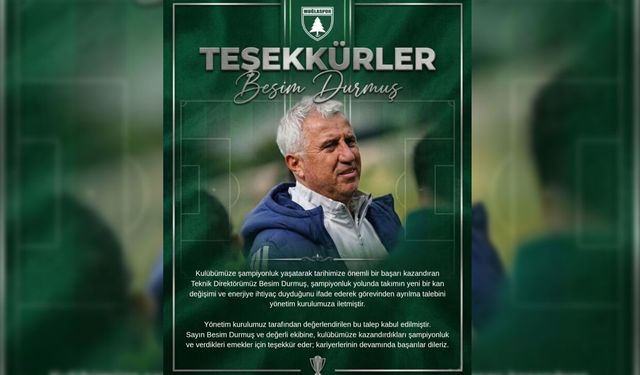 Muğlaspor evinde kaybedince, Hocası istifasını verdi