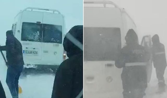 Tipide yolda mahsur kalanlara kurtarma