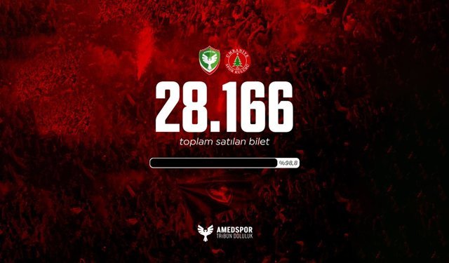 Amedspor-Ümraniye biletleri tükendi